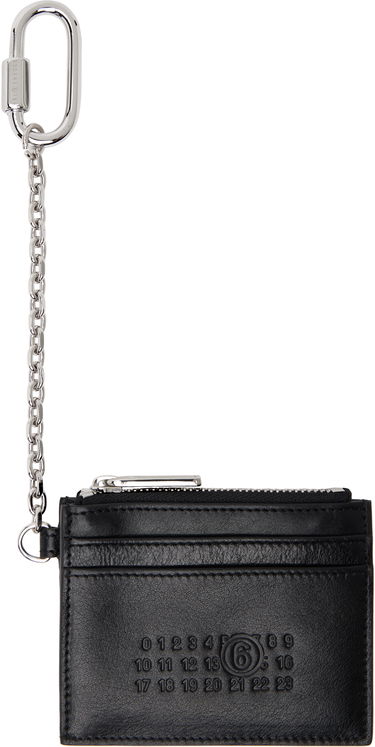Tegnebog Maison Margiela MM6 Maison Margiela Leather Card Holder with Carabiner Chain Brun | SA5UI0021 P7253, 4