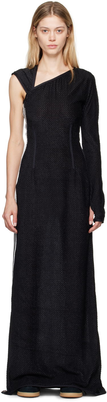 Kjole Y-3 Asymmetric Long Dress Sort | IW7499