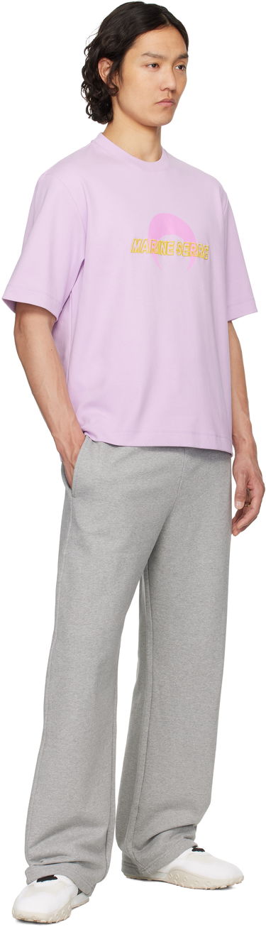 T-shirt Marine Serre Marine Serre MS Sport Relaxed Jersey T-Shirt Lilla | UTT001A CJER0072, 3