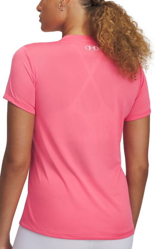 T-shirt Under Armour Under Armour Tech Short Sleeve V-Neck T-Shirt Lyserød | 1384229-672, 1