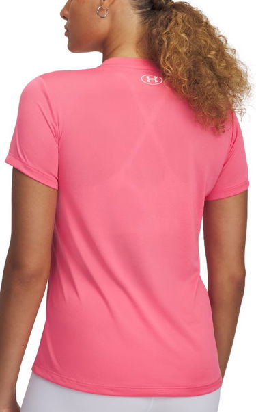 T-shirt Under Armour Under Armour Tech Short Sleeve V-Neck T-Shirt Lyserød | 1384229-672, 1