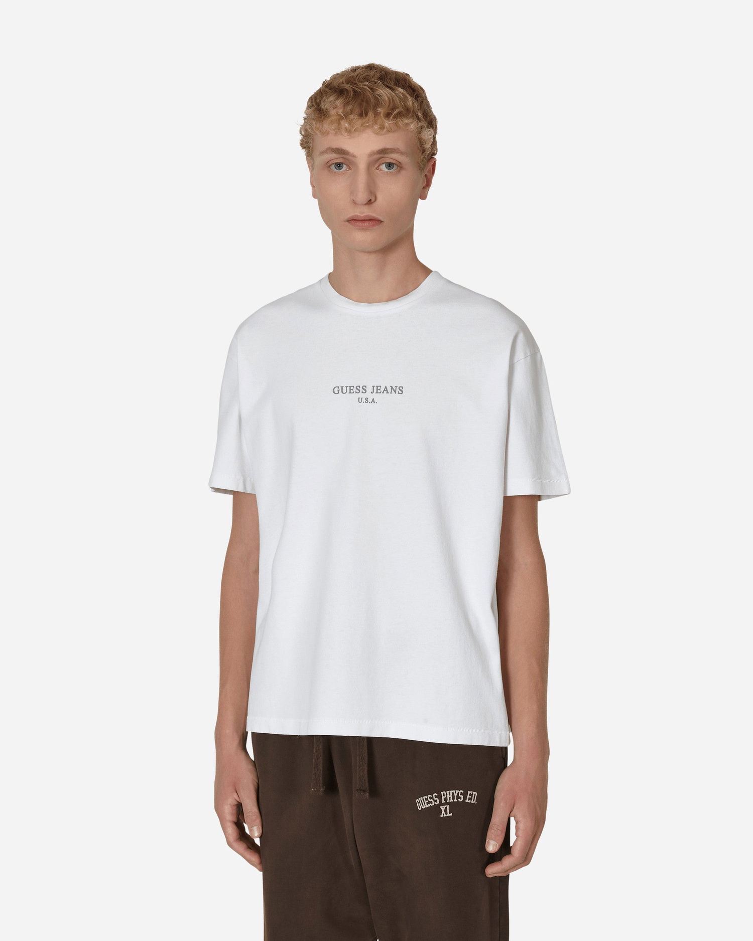 T-shirt GUESS Classic Logo T-Shirt Hvid | M2BI01KBB50 G046, 0