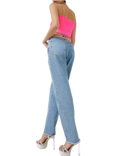 Jeans GCDS High Waist Jeans Blå | SS23W350205