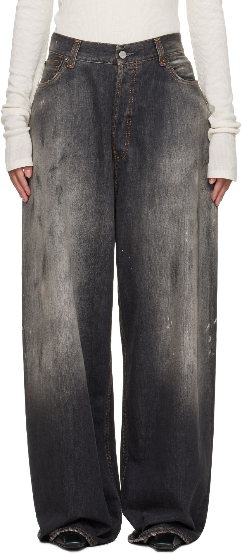 Jeans Acne Studios Acne Studios Super Baggy Fit Jeans Grå | A00514-