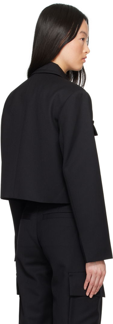 Jakke Anine Bing ANINE BING Dayton Cropped Flap Pocket Jacket Sort | A-01-10630-BLK26, 2