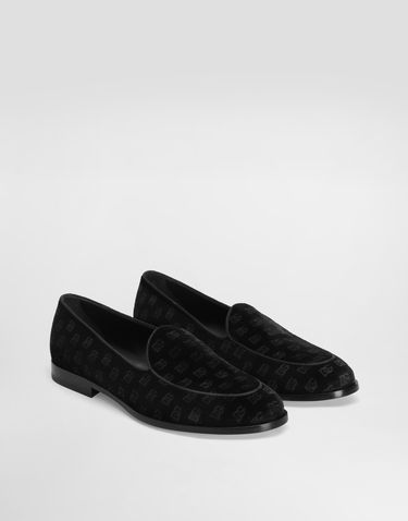 Tilbehør Dolce & Gabbana Dolce & Gabbana Velvet Loafers Sort | A50680A656980999, 1
