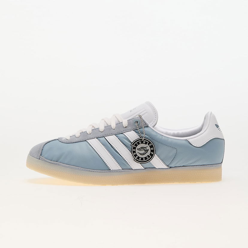 Sneakers og sko adidas Originals Footpatrol x Gazelle Light Grey/ Ftw White/ Easy Yellow Blå | IG4524