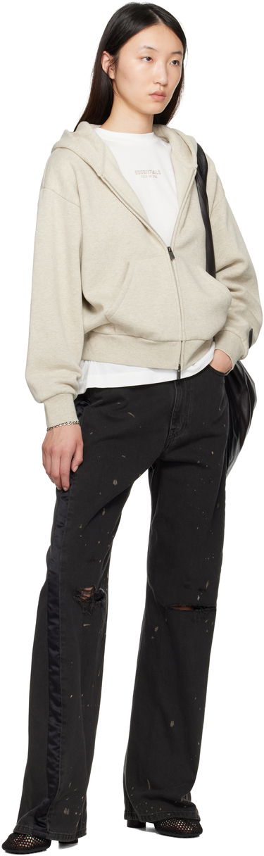 Sweatshirt Fear of God ESSENTIALS Classic Fit Zip-Up Hoodie Beige | 192SP255092FW, 3