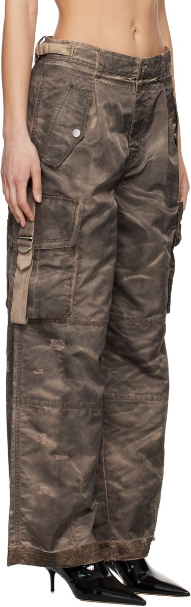 Cargo bukser Feng Chen Wang Feng Chen Wang Sandwashed Cargo Pants Brun | FUS19TR10B, 1