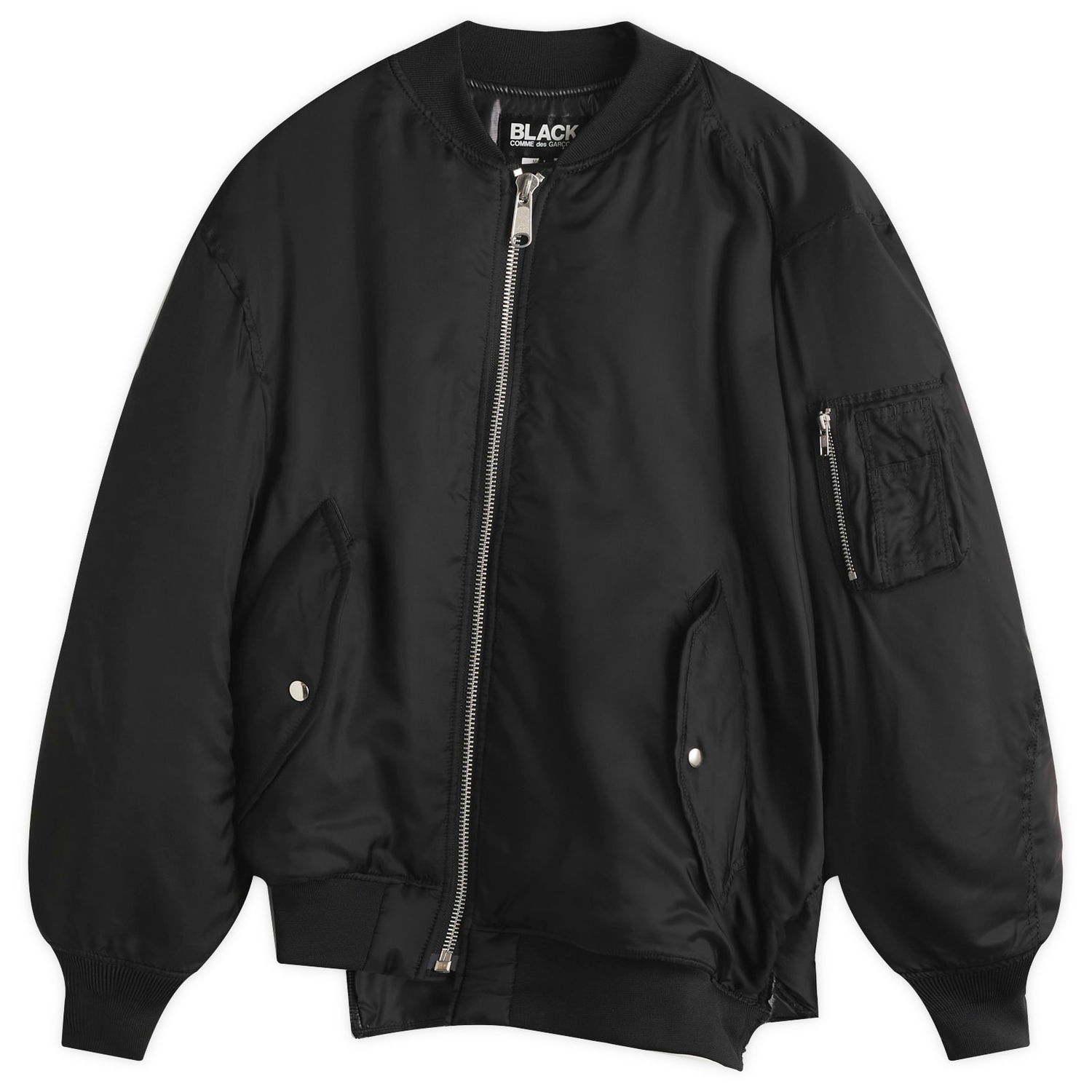 Bomberjakke Comme des Garçons Asymetric Bomber Jacket Sort | 1O-J016-052-1, 0
