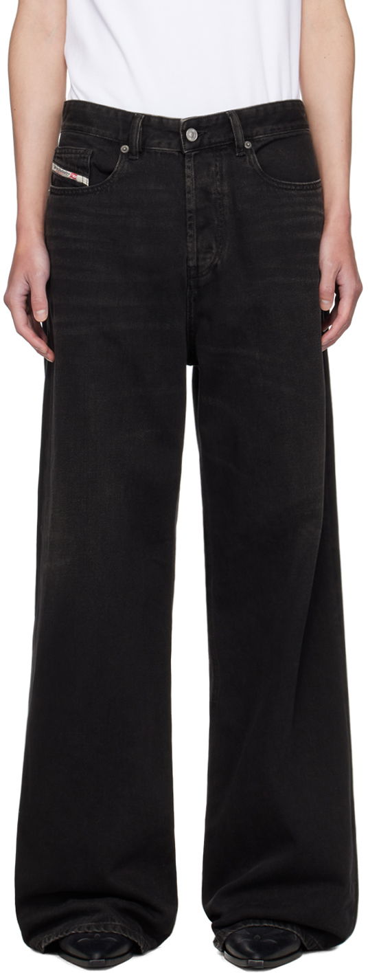 Jeans Diesel D-Rise Wide-Leg Jeans Sort | A06370-09J96-02, 0
