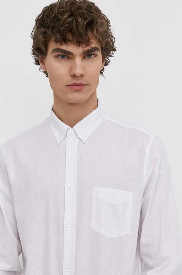 Skjorte Samsoe Samsoe Liam BA Shirt Blå | M20200043, 3