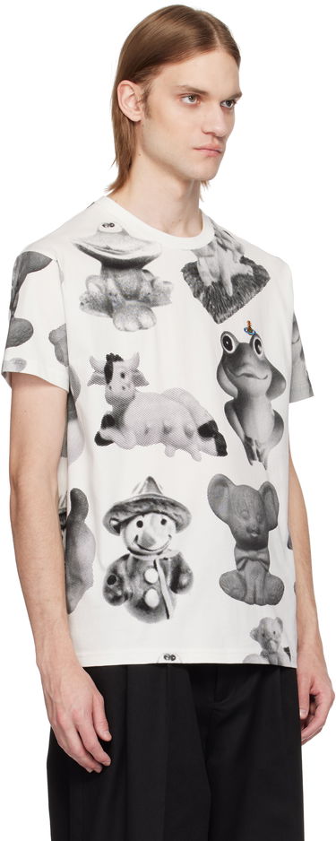 T-shirt Vivienne Westwood Vivienne Westwood Classic Figurine Print T-Shirt Hvid | 3G010013-J006F-, 1