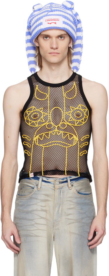 Hat Charles Jeffrey Loverboy Charles Jeffrey LOVERBOY Graphic Net Tank Top Blå | 54080303, 0