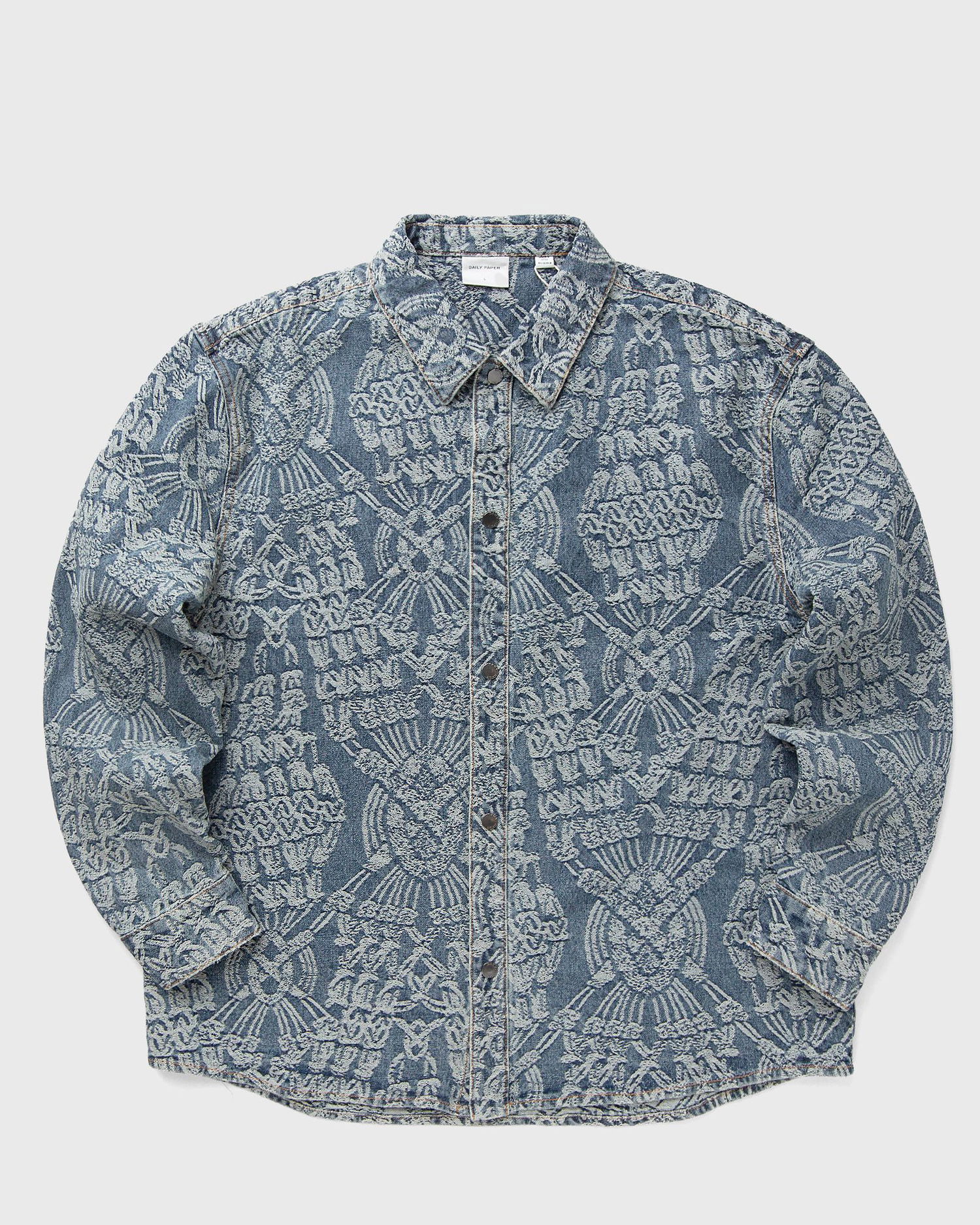Skjorte DAILY PAPER Macrame Rahul Denim Shirt Blå | 2513092, 1