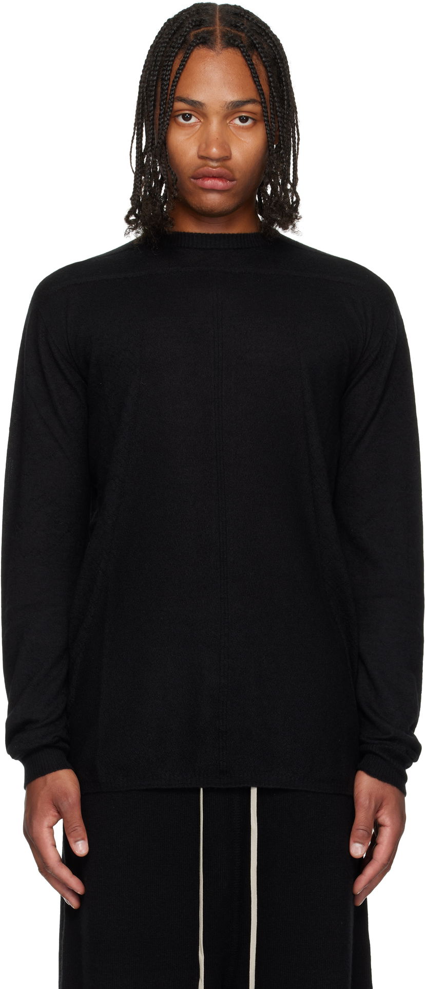 Sweater Rick Owens Rick Owens Concordians Oversized Level Sweater Sort | RU02E1627 WSL