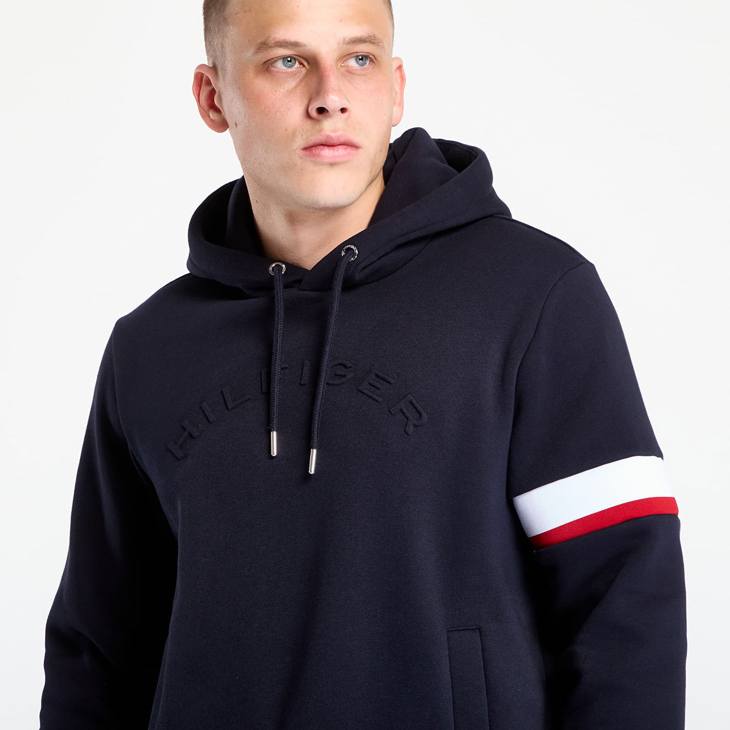 Sweatshirt Tommy Hilfiger Sweatshirt Rwb Insert Hoodie Desert Sky Mørkeblå | MW0MW40479-DW5, 1