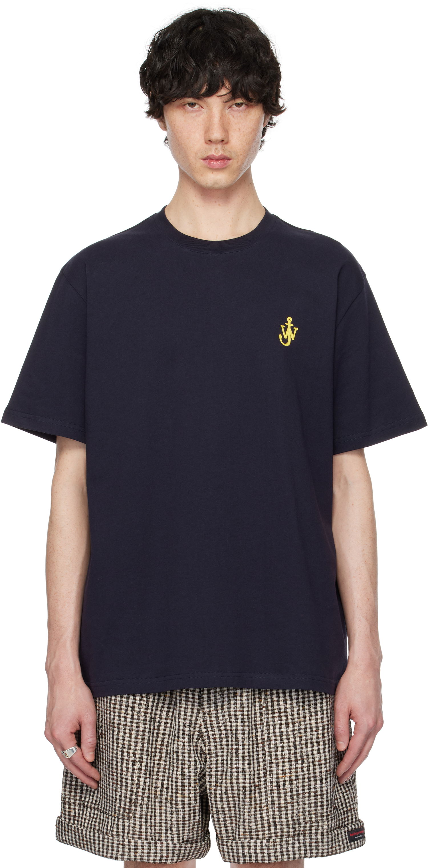 T-shirt JW Anderson JW Anderson Anchor T-Shirt Mørkeblå | JT0257-PG1510, 0
