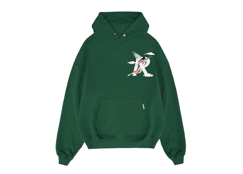 Sweatshirt Represent Clo Represent Storms In Heaven Hoodie Racing Green Grøn | M04273-62