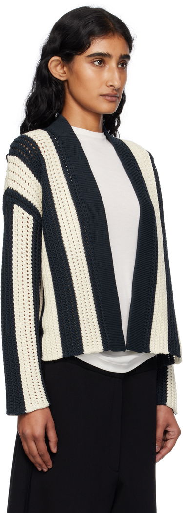 Sweater Max Mara Weekend Max Mara Striped Open Cardigan Mørkeblå | 2515341012600, 1