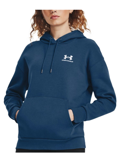 Sweatshirt Under Armour Essential Fleece Hoodie Blå | 1373033-426