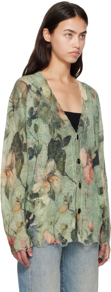 Sweater R13 R13 Boyfriend Floral Cardigan Grøn | R13WY200-Y227A, 1