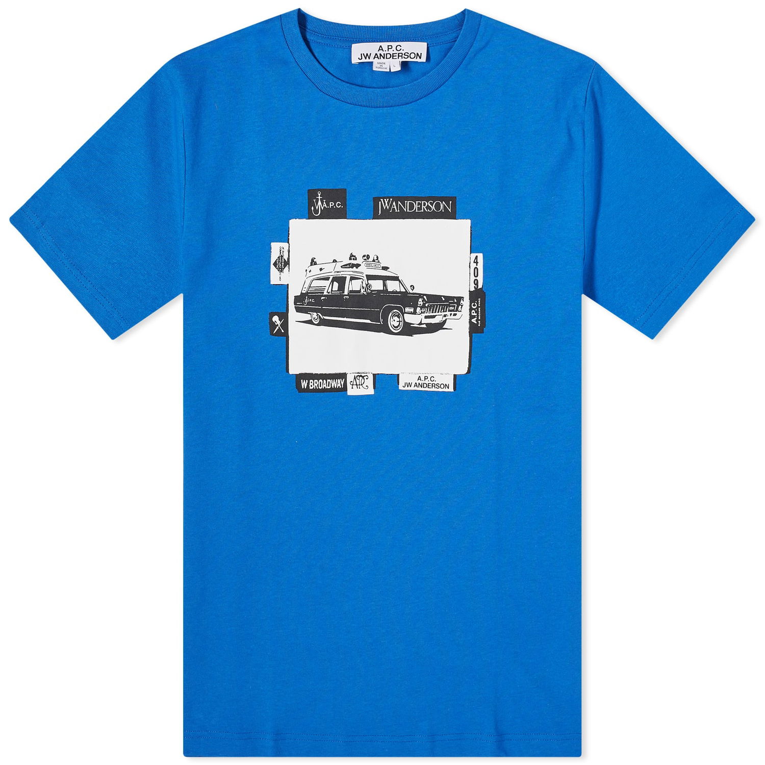T-shirt A.P.C. JW Anderson x Jo B Graphic T-Shirt Blå | COGVC-M26281-IAA, 0