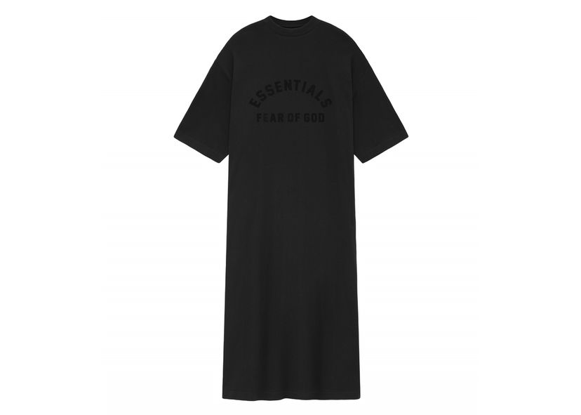 Kjole Fear of God Core Collection 3/4 Sleeve Dress Black Sort | 125SU245500FW