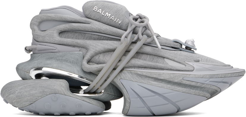 Sneakers og sko Balmain Balmain Unicorn Low Fleece Print Grå | EM1VJ309KFCT