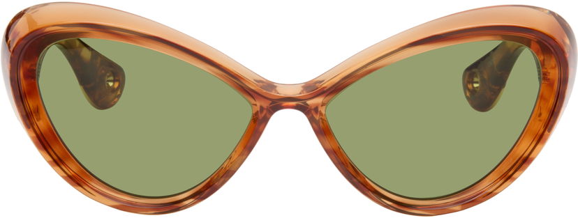 Solbriller Jean Paul Gaultier Jean Paul Gaultier 'The Parisian Cat' Sunglasses Brun | 25/03-U-EY001-X059-18