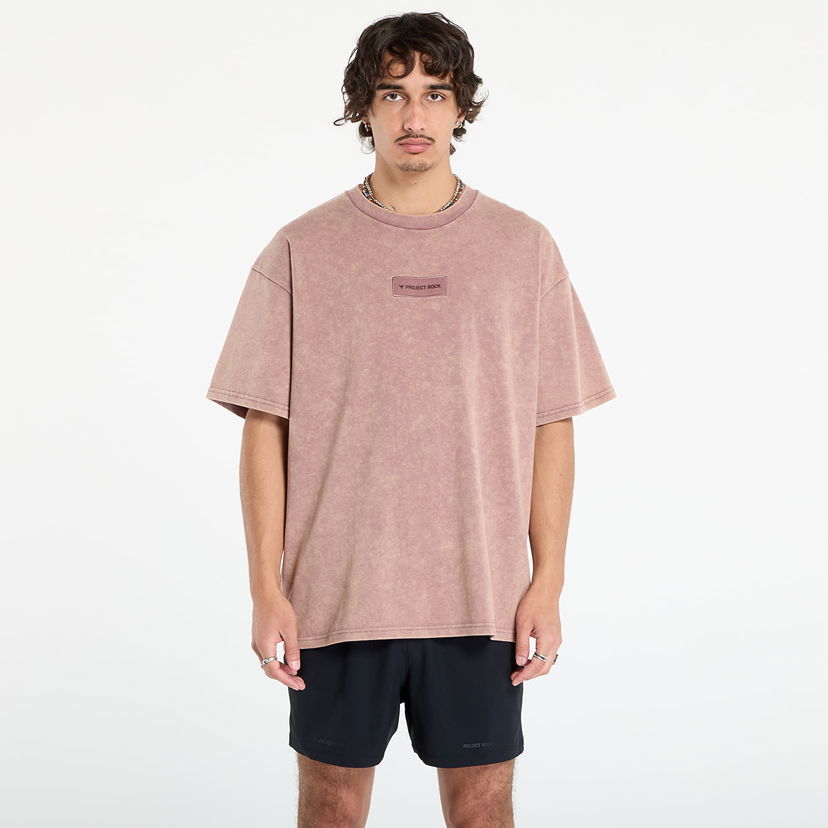 T-shirt Under Armour Project Rock Hwt OS Tee Lyserød | 6006763-651