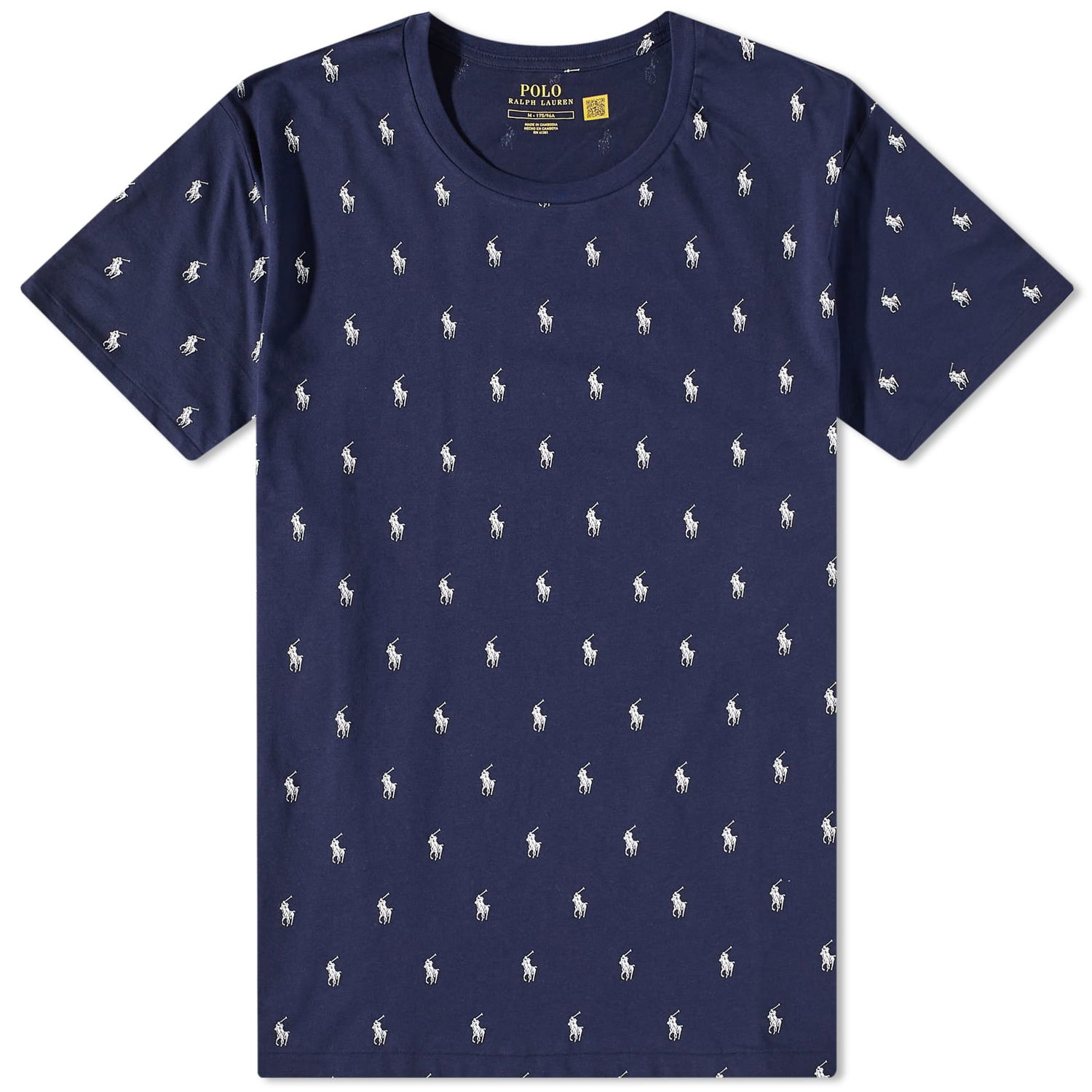 T-shirt Polo by Ralph Lauren All Over Pony Sleepwear Tee Mørkeblå | 714899612006, 0