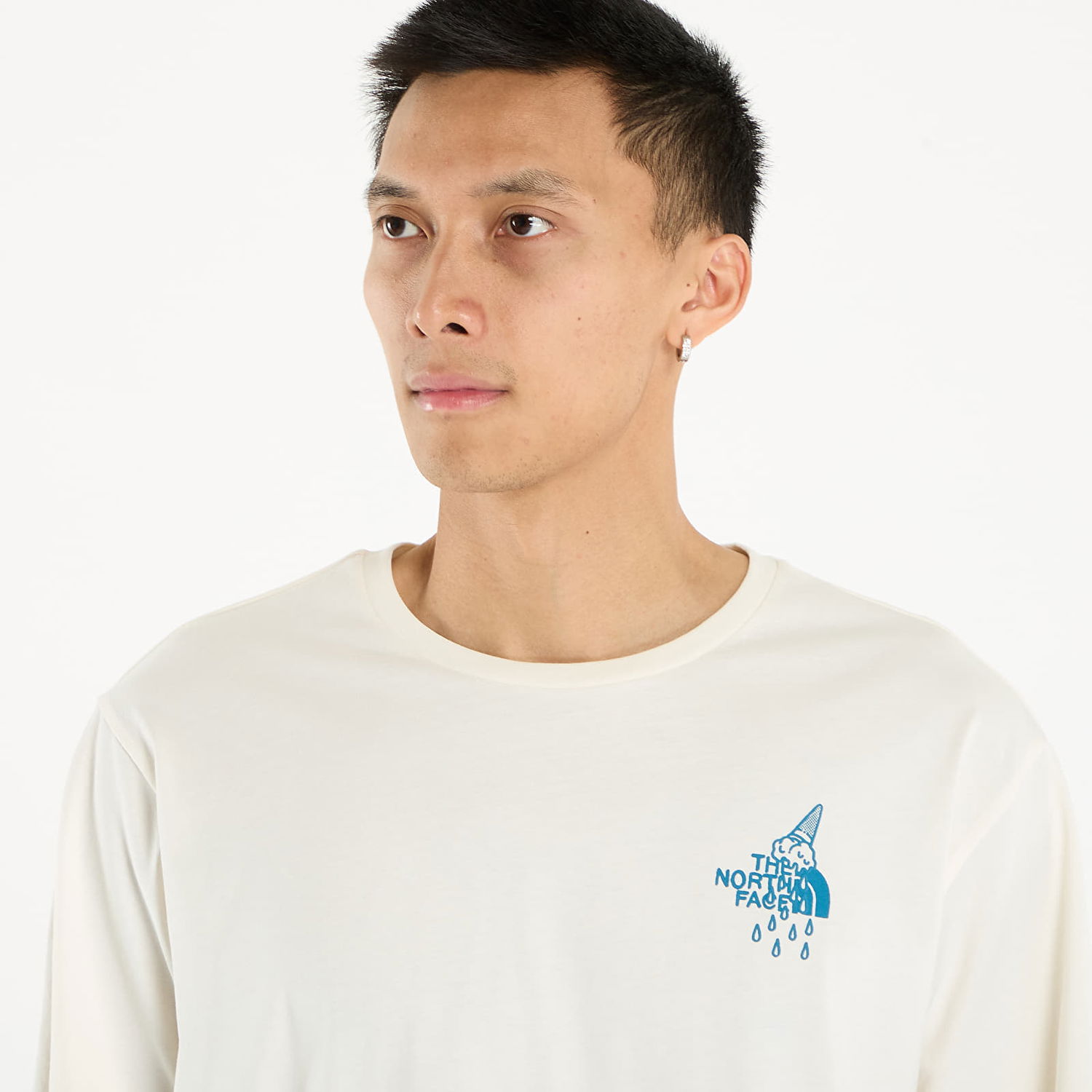 T-shirt The North Face Powder Days Relaxed Graphic T-Shirt Beige | NF0A8E4DQLI1, 1