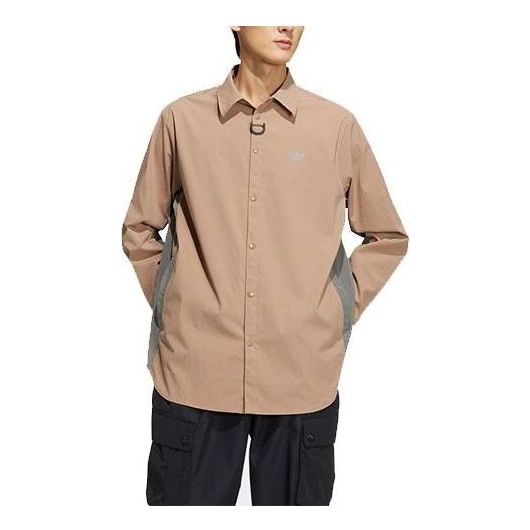 Skjorte adidas Originals Men's Casual Long Sleeve Shirt Beige | HE6619