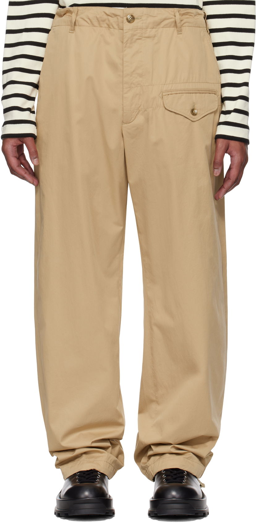 Cargo bukser Engineered Garments Engineered Garments Gurkha Trousers Beige | 25S1F039