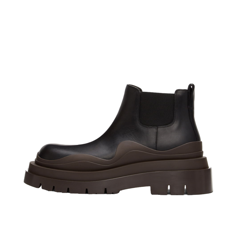 Sneakers og sko Bottega Veneta Low The Tire Chelsea Boots "Black Brown" Sort | 630300 VBS50