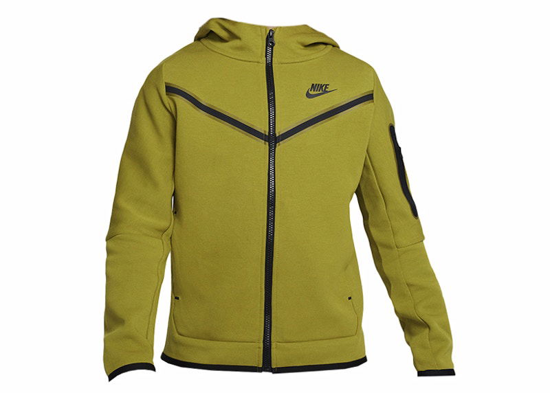 Sweatshirt Nike Kids Tech Fleece Hoodie Grøn | CU9223-390, 0