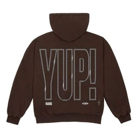 Sweatshirt Cactus Jack by Travis Scott Travis Scott YUP! Hoodie Brun | TC-357