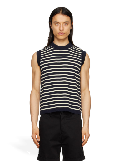 Sweater AMI Sailor Vest Mørkeblå | HKS702.KN0003