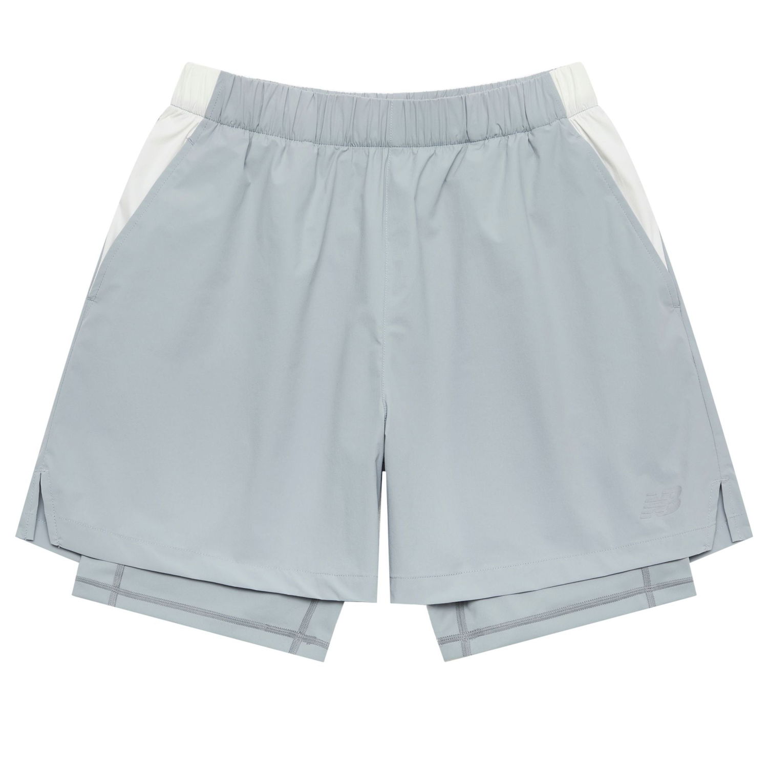 Shorts New Balance 2-In-1 Logo Training Shorts Grå | NVE25121-GR, 0