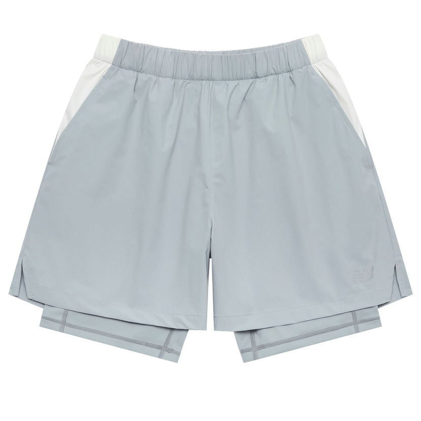Shorts New Balance 2-In-1 Logo Training Shorts Grå | NVE25121-GR