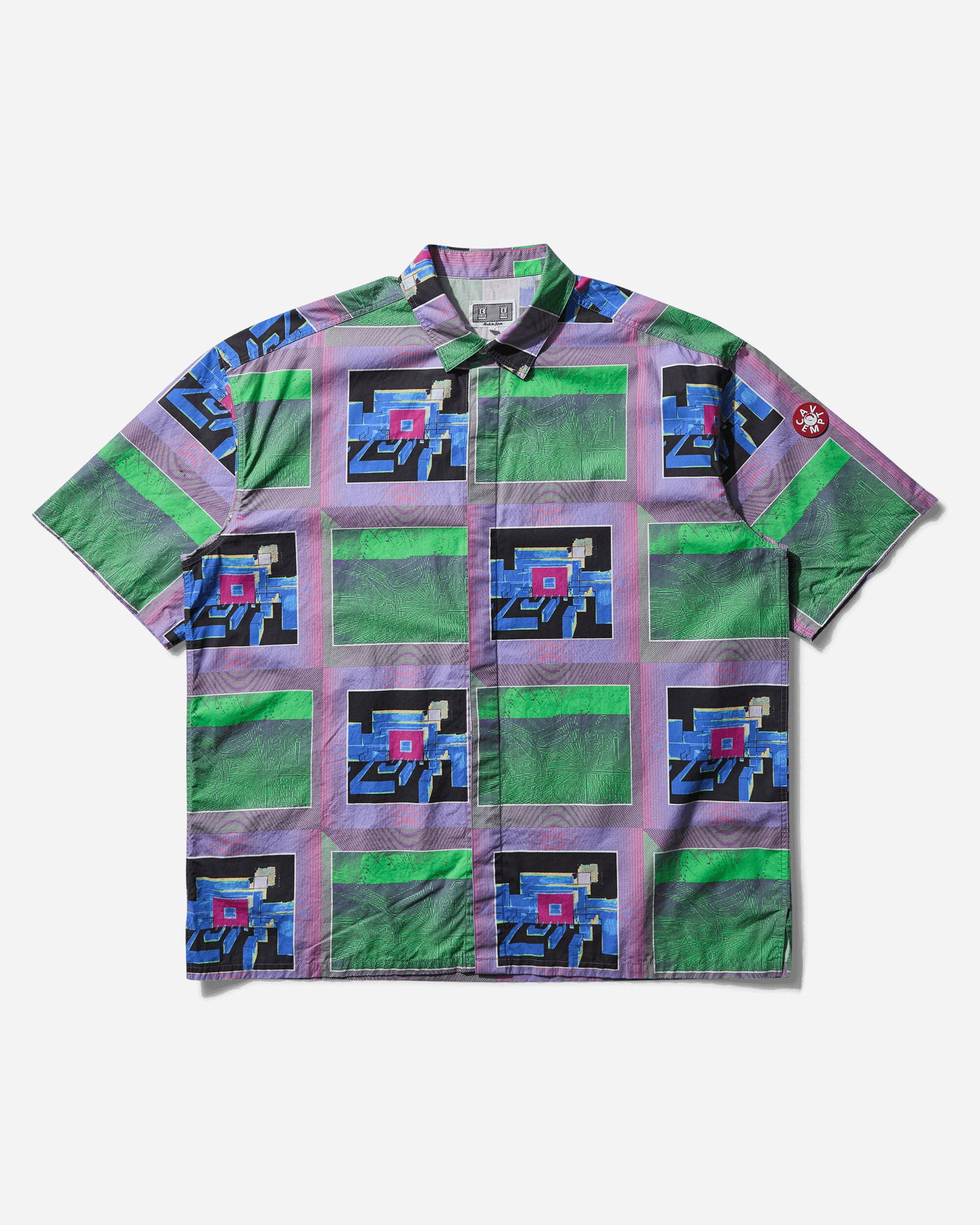 Skjorte Cav Empt Galatea Galante VH Print Short Sleeve Shirt Flerfarvet | CES27SH10 PURPLE, 1