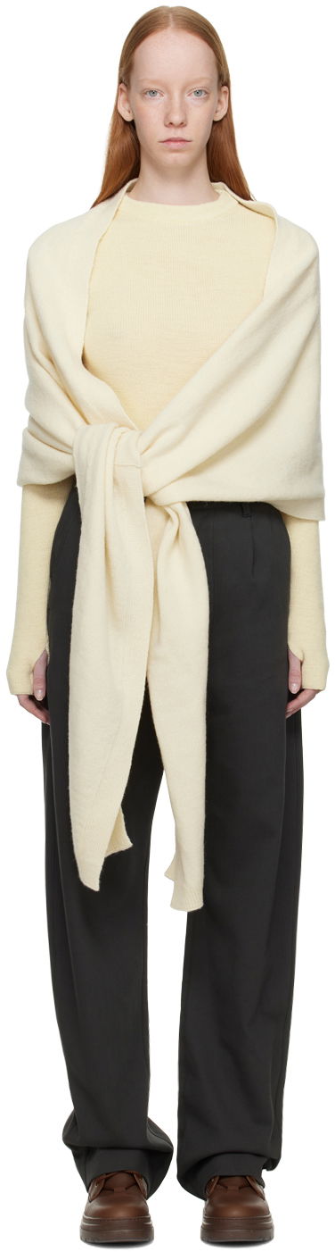Tørklæde LEMAIRE Wrap Scarf Gul | KN669 LK107