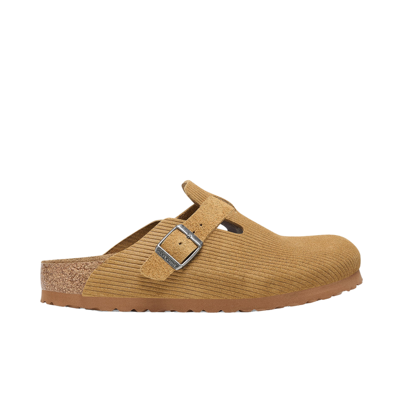 Sneakers og sko Birkenstock Boston Embossed Corduroy Suede Cork Brown Brun | 1025647/1025668