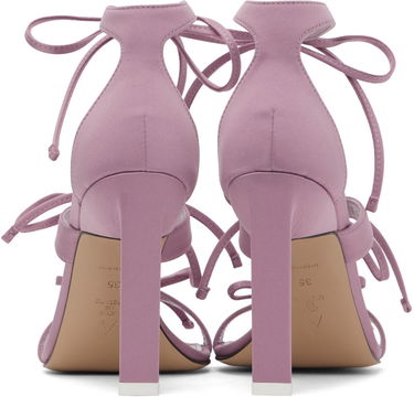 Tilbehør The Attico Attico Aria Lace-Up Heeled Sandals Lilla | 227WS518 V015, 1
