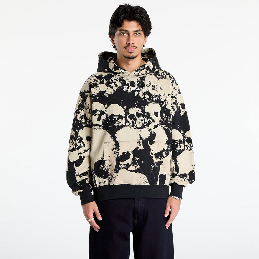 Sweatshirt Pleasures Despair Skull Pattern Hoodie Flerfarvet | P25F022-BLACK