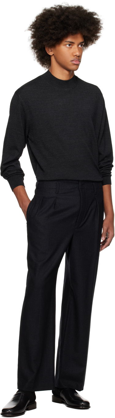 Bukser LEMAIRE Lemaire Pleated Trousers Sort | PA1130 LF1158, 3