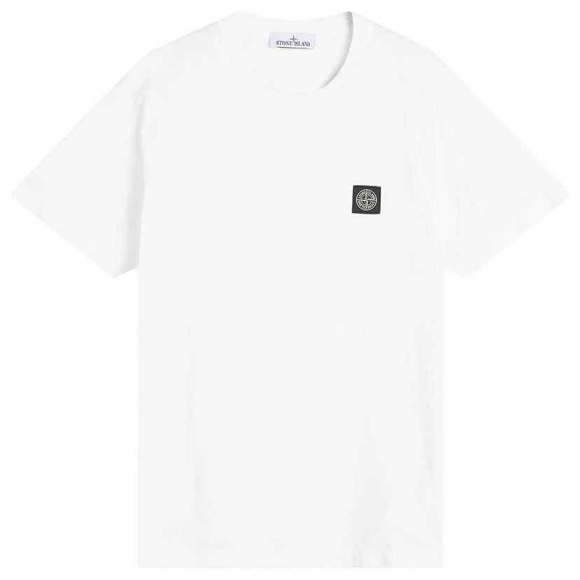 T-shirt Stone Island Patch Logo T-Shirt, Size Large Hvid | K2S152100027-V0001