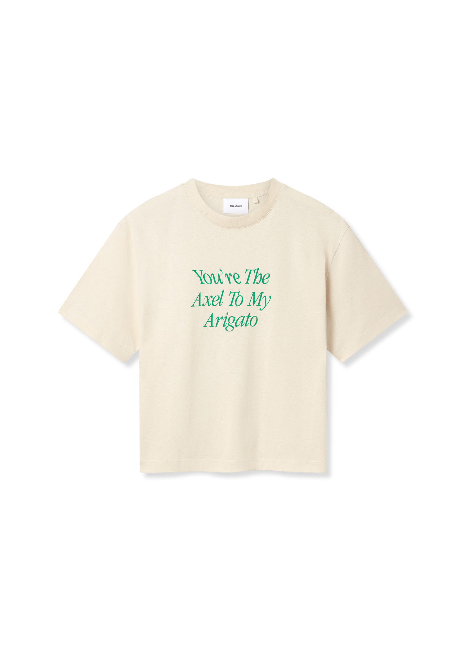 T-shirt AXEL ARIGATO Printed T-Shirt with Short Sleeves Beige | A3010002, 0