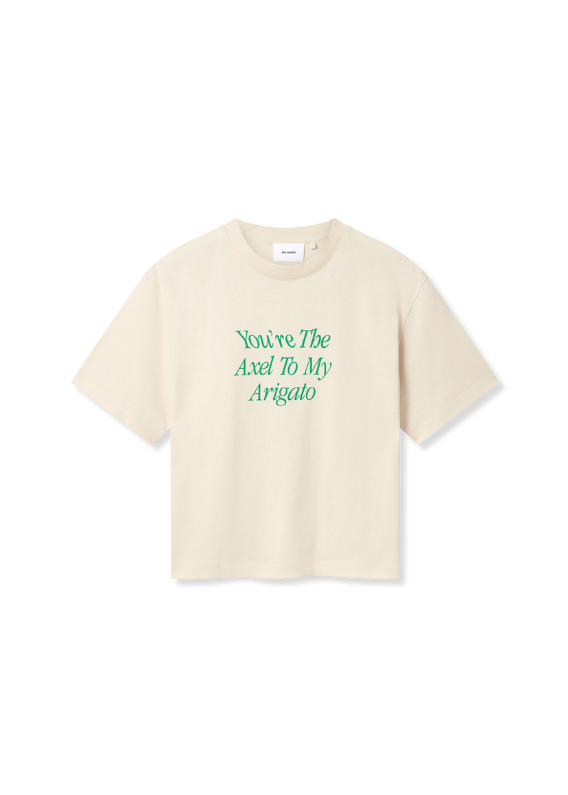 T-shirt AXEL ARIGATO Printed T-Shirt with Short Sleeves Beige | A3010002